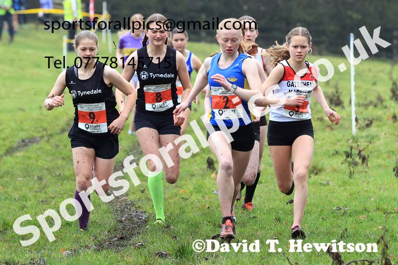 Womens under-17s and under-20s 2023 NECAA Cross Country Relays, Thornley Hall Farm, Peterlee, County Durham. Photo: David T. Hewitson/Sports for All Pics